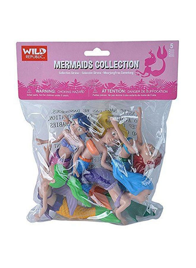 Wild Republic Mermaid Figurines Fivepiece Collection Polybag, Mermaid Toys, Mermaid Doll, Gifts for Girls, Bath Toys, Model:21510 - Image 2
