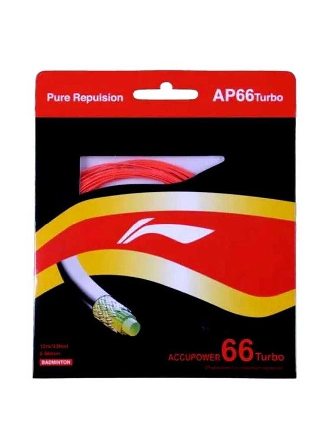 Li-Ning Ap-66 Turbo Badminton String - Fluorescent Orange  - Image 1