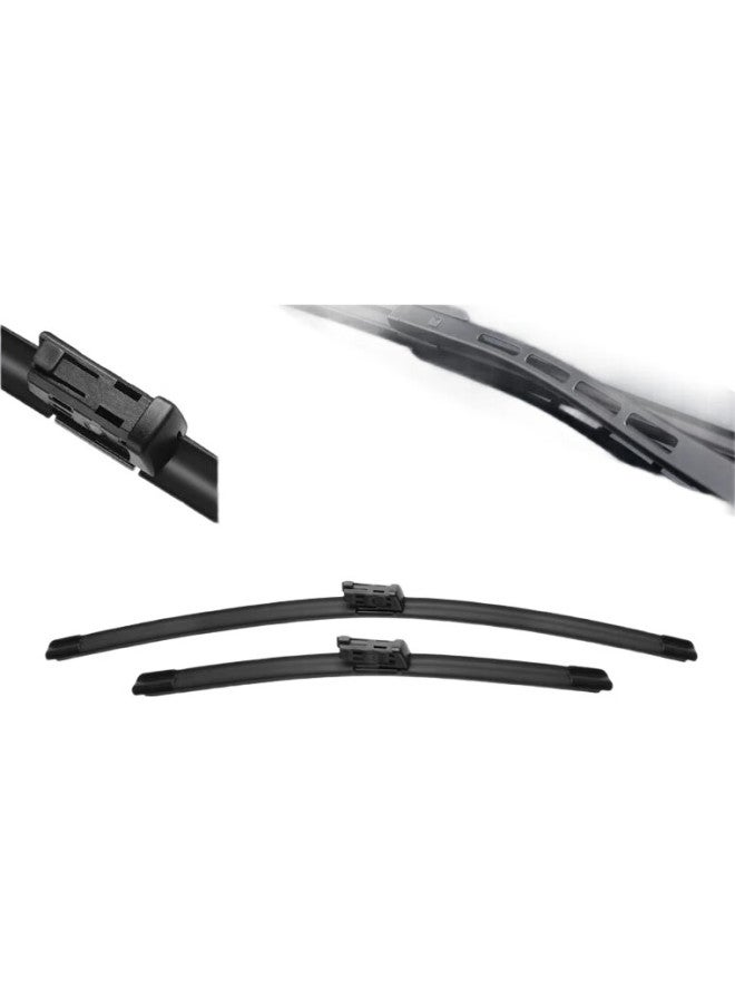 Speed Paisu Windshield Wipers Compatible With 2017 Faw Hongqi H5, Original Equipment Manufacturer (Oem) Boneless Wiper Blades, Static Wiper Blades For 2018 Models, 23/18 Square - Image 1