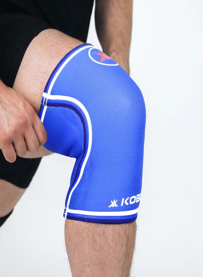 Kobo 7 mm Knee Cap Compression Support Knee Sleeves for Powerlifting Gym Squats Running Cycling Sports Jogging Workout Pain Relief (Material: Neoprene & Spandex) - Image 5