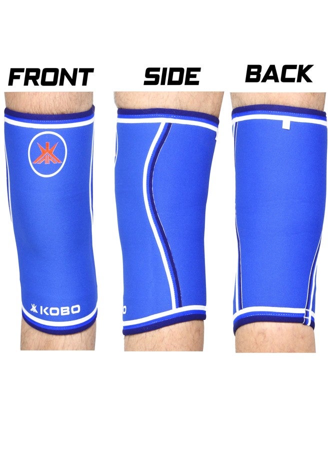 Kobo 7 mm Knee Cap Compression Support Knee Sleeves for Powerlifting Gym Squats Running Cycling Sports Jogging Workout Pain Relief (Material: Neoprene & Spandex) - Image 3