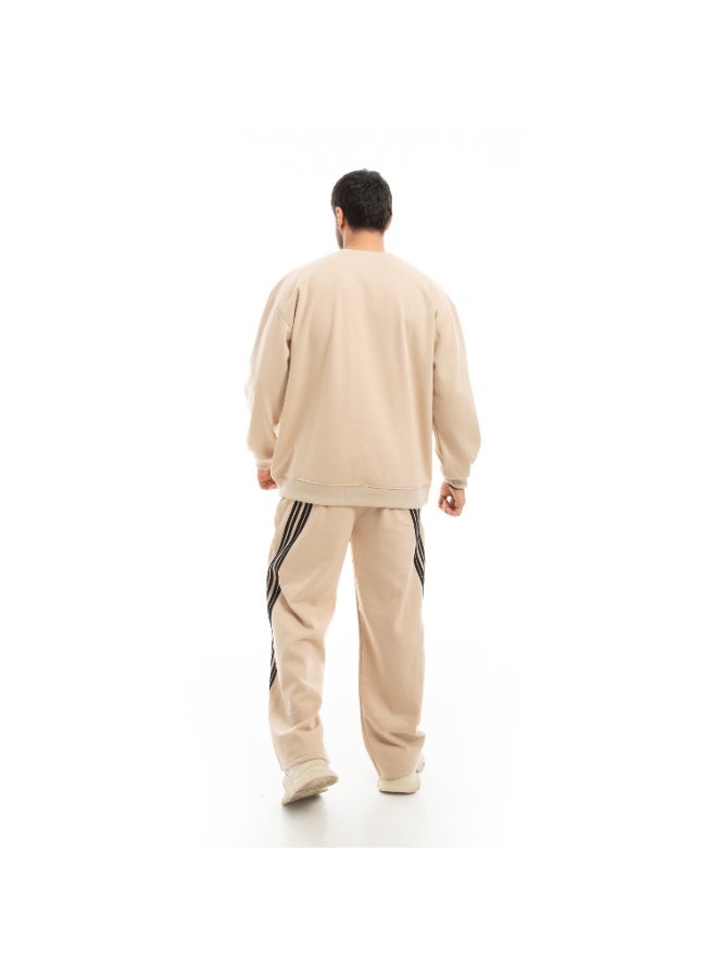 سيزار ترنج رجالي ميلتون شتوي بتصميم شرائط علي البنطلون - Image 3