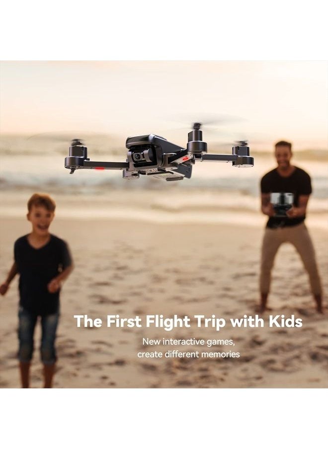 RUKO - U11S Drones with Camera for Adults 4k, 40 Mins Flight Time, Foldable FPV GPS Drones for Beginners with Live Video, Follow Me, Auto Return Home, Encircling Flight(2 Batteries and Carrying Case) - Image 1