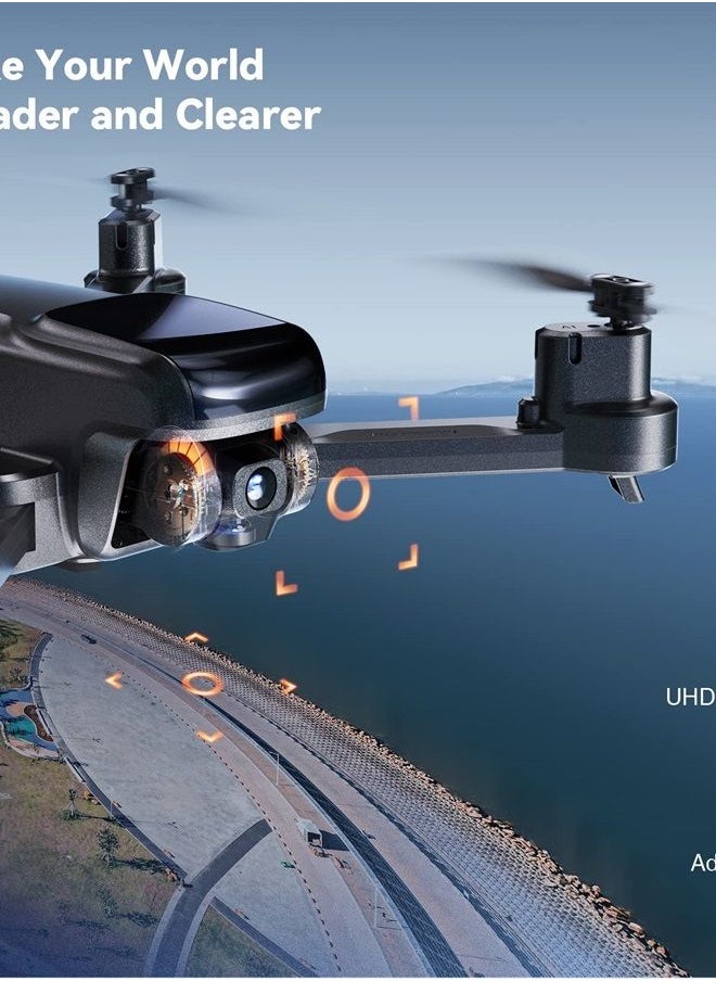 RUKO - U11S Drones with Camera for Adults 4k, 40 Mins Flight Time, Foldable FPV GPS Drones for Beginners with Live Video, Follow Me, Auto Return Home, Encircling Flight(2 Batteries and Carrying Case) - Image 1