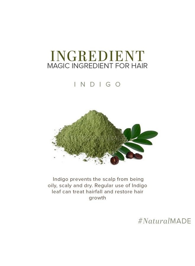 Khadi Natural Organic Powder Pack Of 2 (Indigo + Natural Henna) 200Gmherbal Hair Colour Hides Grey Hair Prevents Hair Thinning Free From Harsh Chemicals Suitable For All Hair Types - Image 3