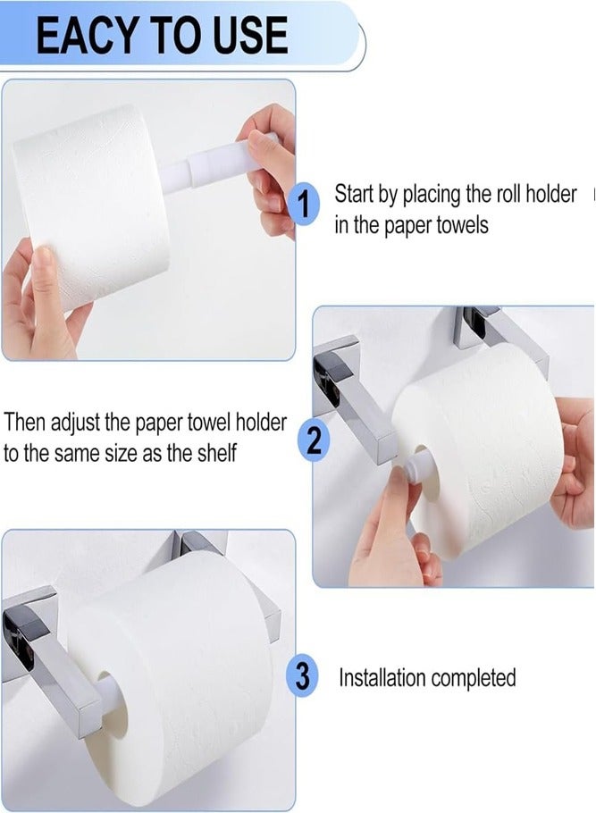 BELLSBERRY 3 قطع حامل ورق المرحاض - نواة بديلة مزودة بنابض لموزع ورق الحمام - Image 3