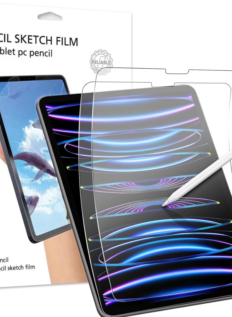 (2 Packs)Paper Feel Screen Protector for iPad Air 11 inch (M3 2025)/iPad Air 11 inch (M2 2024)/iPad Pro 11 inch (2025/2024 M5/M4) Drawing Writing Feels Like On Paper, Anti Glare Scratch Resistant Matte Film Compatible with Apple Pencil - Image 1