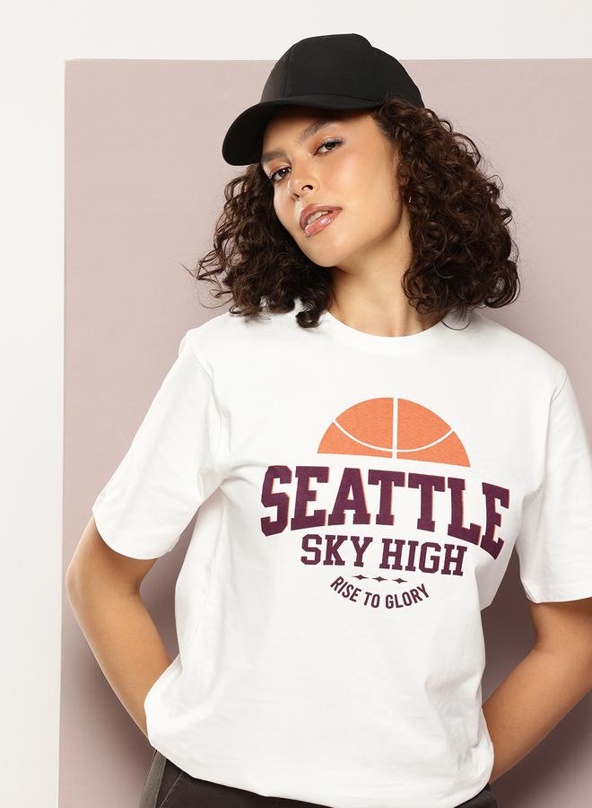 Dillinger Women Oversized Sports Printed T-Shirt - Image 1