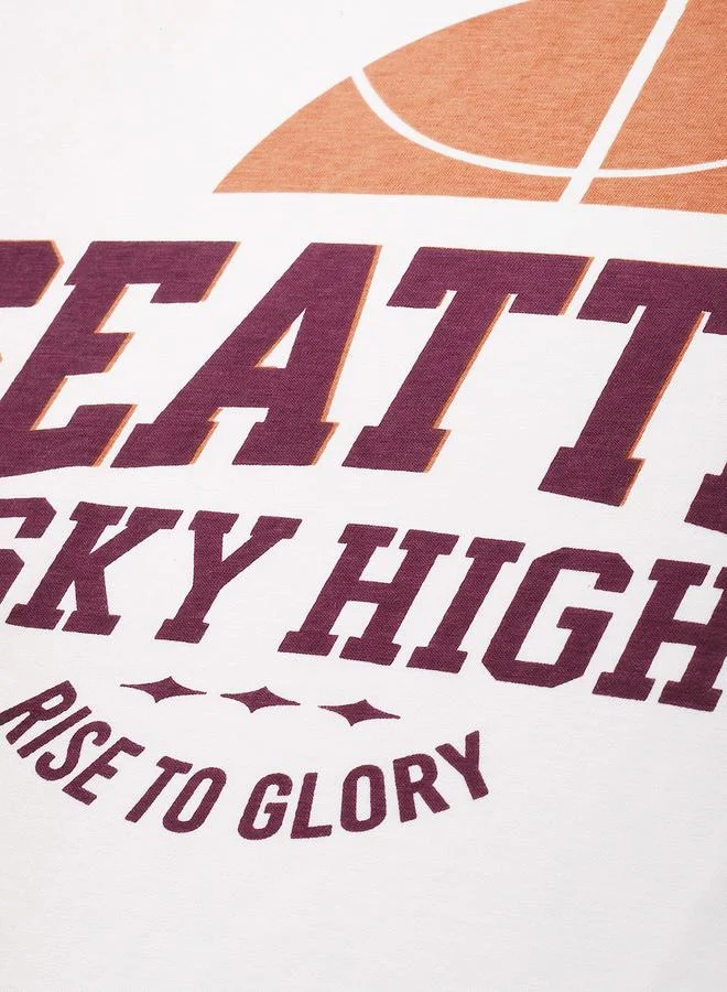 ديلينجر تيشيرت واسع بطبعة جرافيك