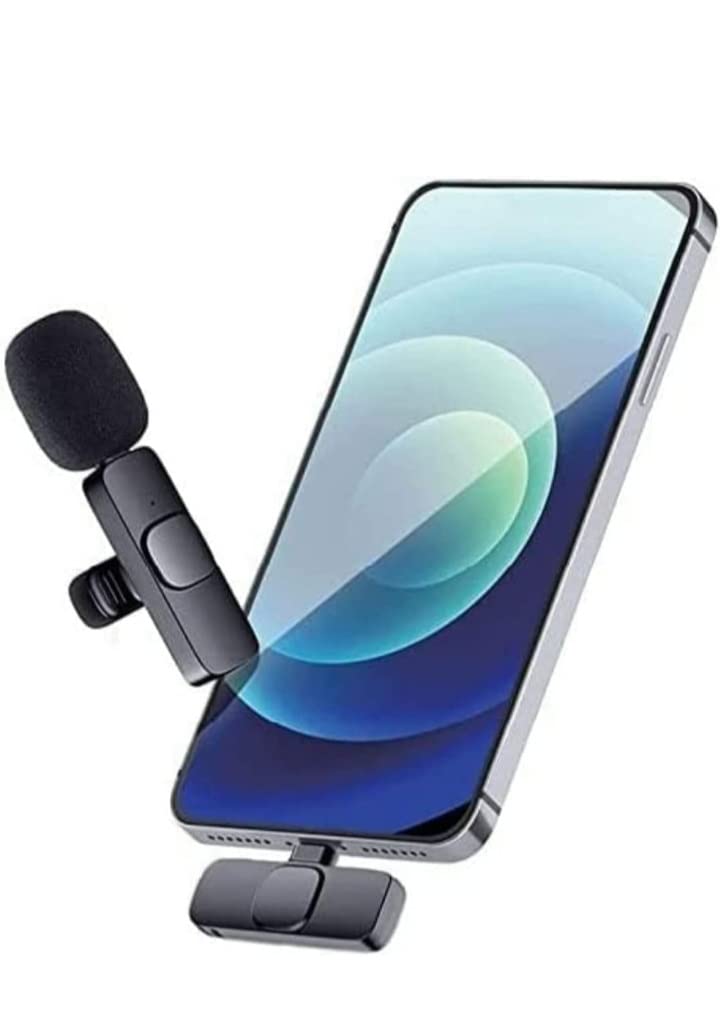 Careflection 2 in 1 K8 Wireless Microphone, Digital Mini Portable Recording Clip Mic with Receiver for All Type-C Lightning Mobile Phones Camera Laptop for Vlogging YouTube Online Class, Zoom Call - Image 3