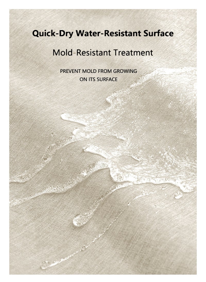 والالا قطعتان من قضبان ستارة الحمام الزاوية القابلة للتمديد من الفولاذ المقاوم للصدأ، قضيب ستارة معدني مربع الشكل على شكل حرف U منحني بزاوية 90 درجة، قضيب حوض استحمام منحني مع ستارة مقاومة للماء، خطاف - Image 4