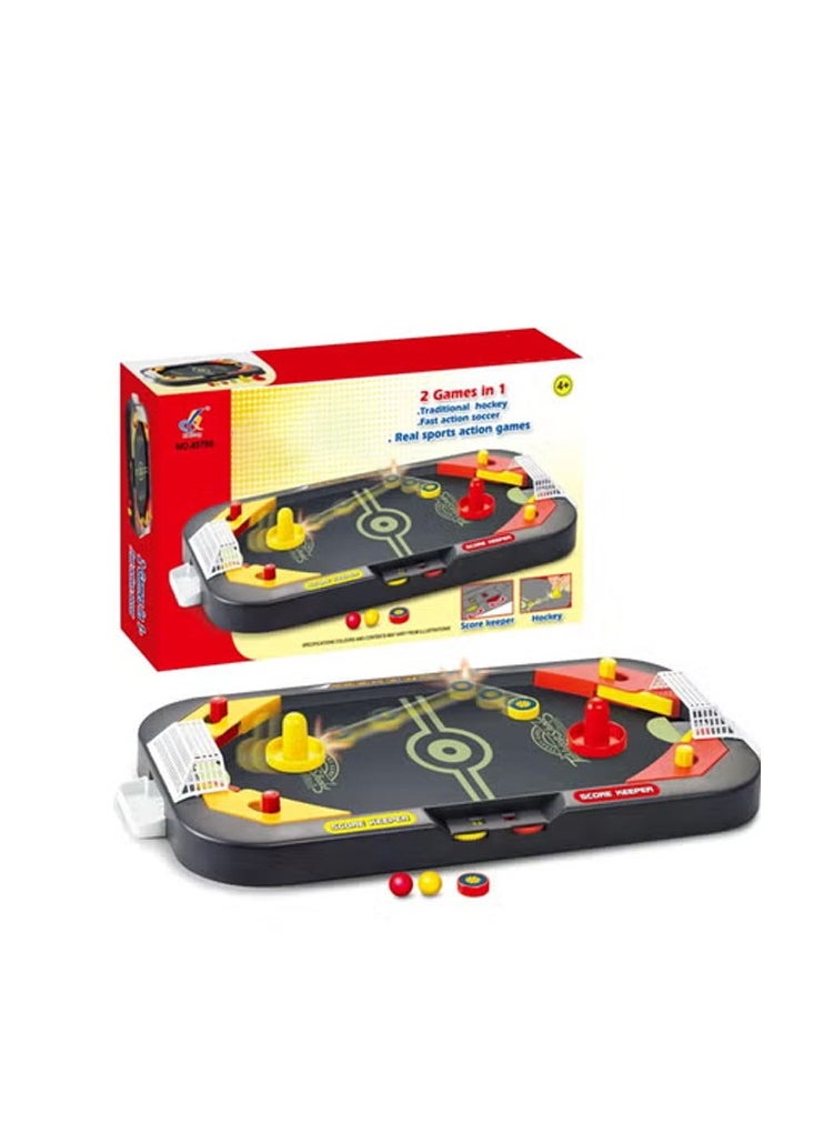 Home Smart Home Smart Mini Hockey and Soccer 2 in 1 Game for Kids Two Player Competitive Interactive Toy Game for Home Party and Camping  - Image 2