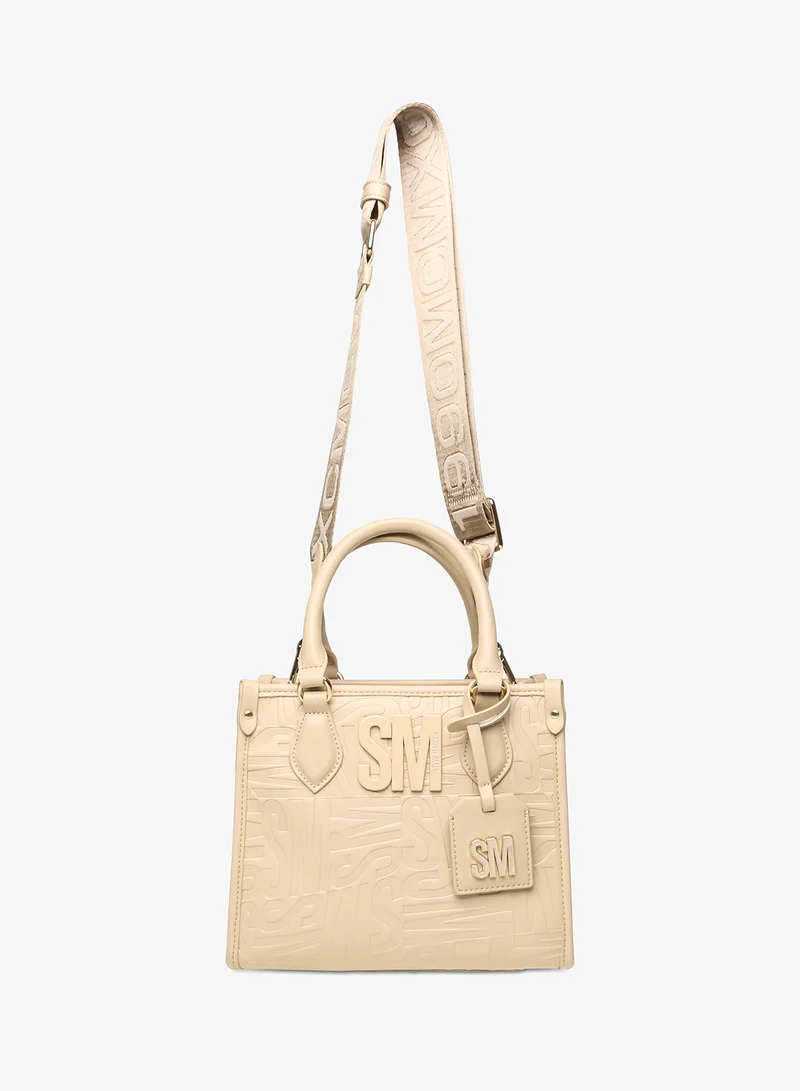 Embossed PU Small Tote Bag