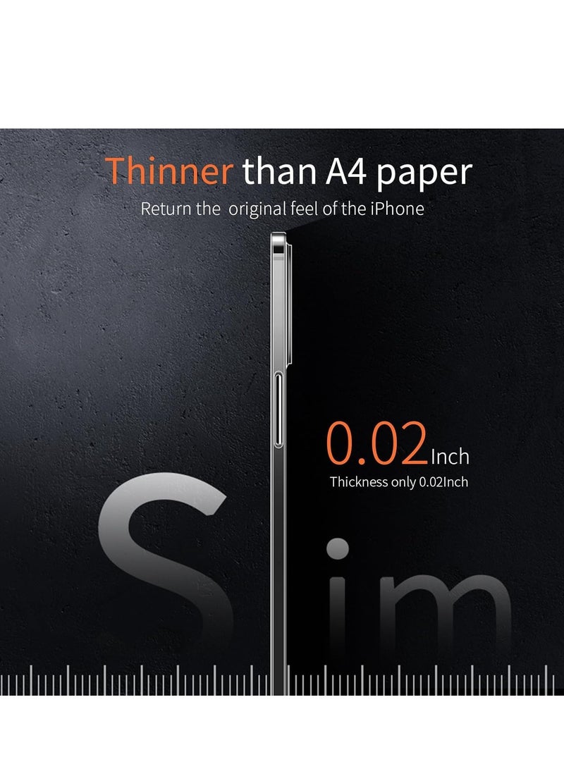 ELTRAZONE ELTERAZONE Case Compatible with iPhone 15 Pro Slim Case,0.2mm Fit [Paper-Thin] Lightweight Case Translucent Matte Finish PP Back Cover Protection[Anti-Fingerprints&Yellowing] (Clear) - Image 2