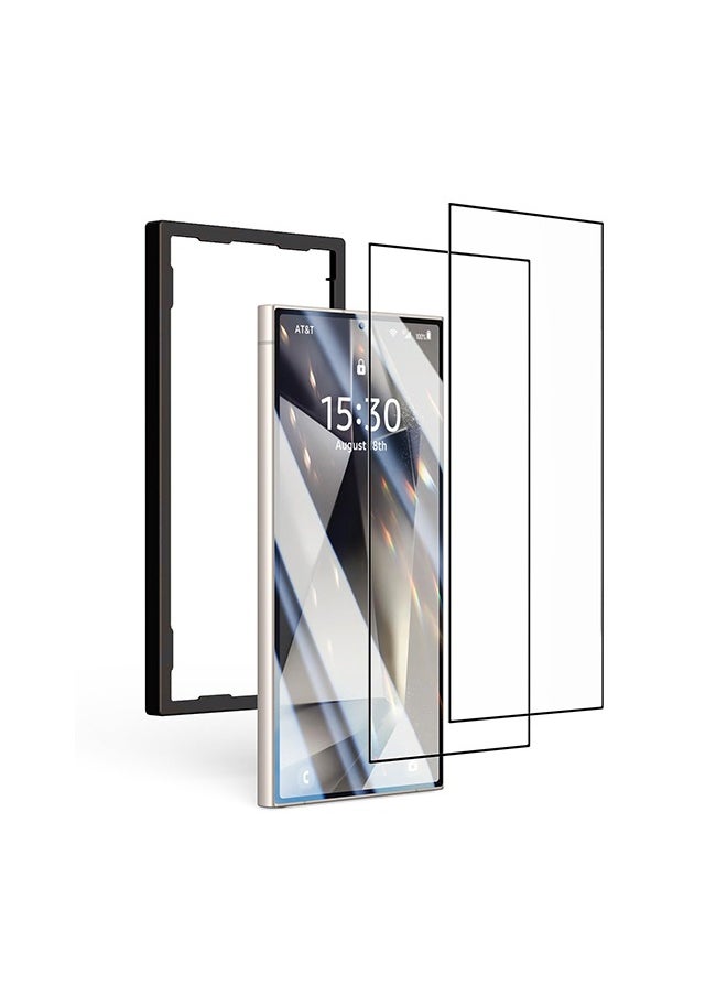 ZORIK ZORIK Samsung Galaxy S24 Ultra Screen Protector HD Clear [3D Curved Upgrade] [Easy Installation]  [Case Friendly] for S24 Ultra 6.8" 2 PCS  - Image 1