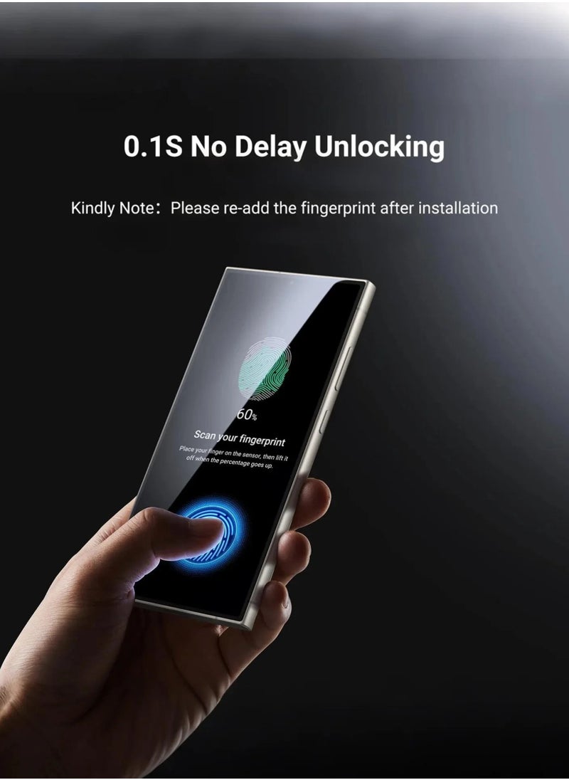 ZORIK ZORIK Samsung Galaxy S24 Ultra Screen Protector HD Clear [3D Curved Upgrade] [Easy Installation]  [Case Friendly] for S24 Ultra 6.8" 2 PCS  - Image 2
