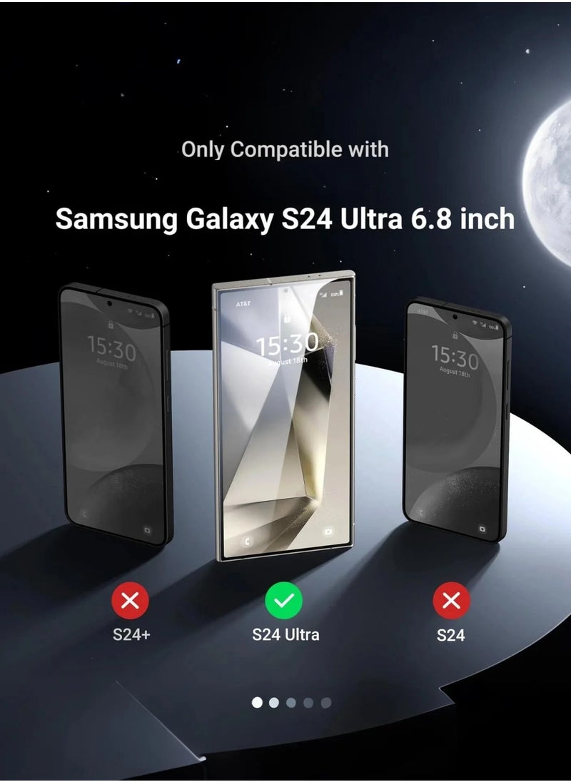 ZORIK ZORIK Samsung Galaxy S24 Ultra Screen Protector HD Clear [3D Curved Upgrade] [Easy Installation]  [Case Friendly] for S24 Ultra 6.8" 2 PCS  - Image 5