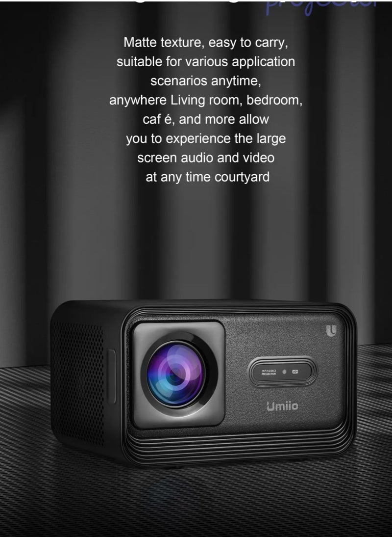 Umiio - 4K Smart Laser Projector Electric Zoom Wi-Fi Android  Remote Control For Netflix And YouTube - Image 1