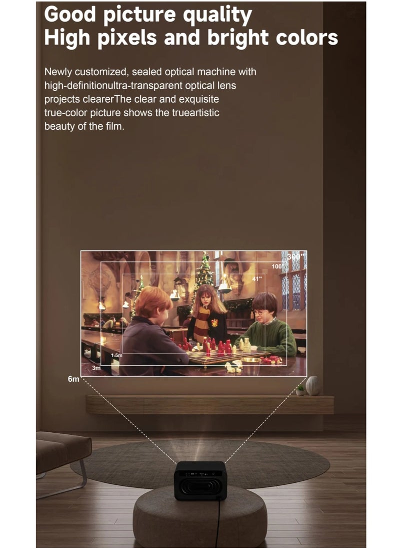 Umiio - 4K Smart Laser Projector Electric Zoom Wi-Fi Android  Remote Control For Netflix And YouTube - Image 1