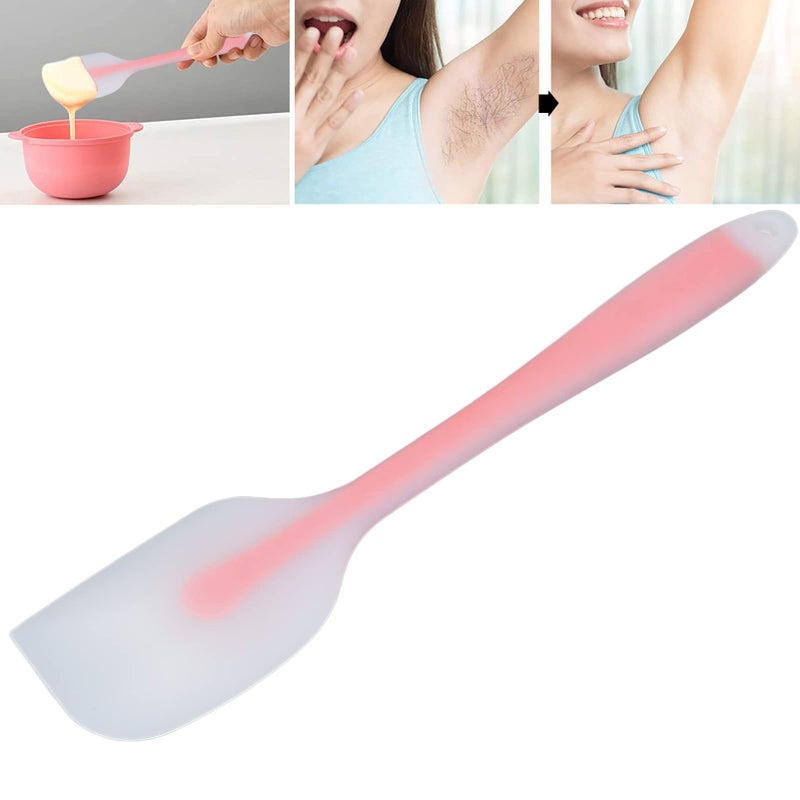 Betued Skidproof Wax Spatulas, Hard Wax Sticks Reusable Frosted Silicone Waxing Applicator Hair Removal Tool Comfortable to Grip for Home Salon Body Use - Image 3
