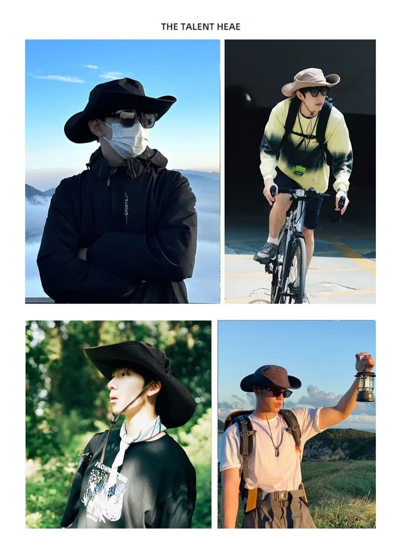 Generic Sun Hat for Men/Women UPF 50+ Wide Brim Bucket Hat Fishing Hat Beach Hat with UV Protection Foldable Boonie Hat for Hiking Camping Garden Safari - Image 4
