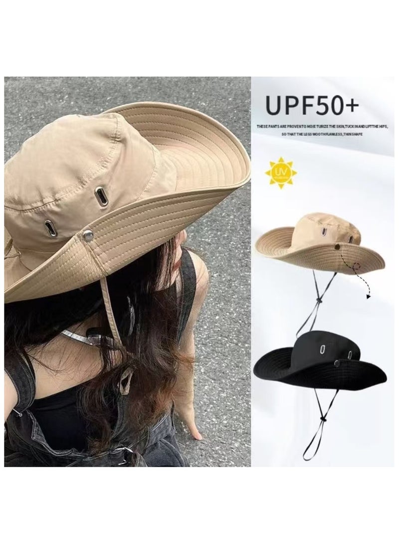 Generic Sun Hat for Men/Women UPF 50+ Wide Brim Bucket Hat Fishing Hat Beach Hat with UV Protection Foldable Boonie Hat for Hiking Camping Garden Safari - Image 3
