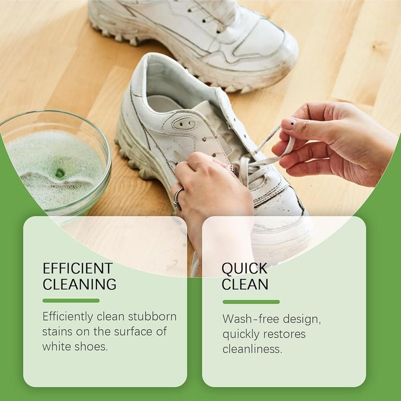 NALACAL Cleansing Shoe Brush, Water-Free Gentle Multifunction 2-in-1 Shoe Brush, for White Sneakers, Leather, Suede, 2Pcs - Image 4