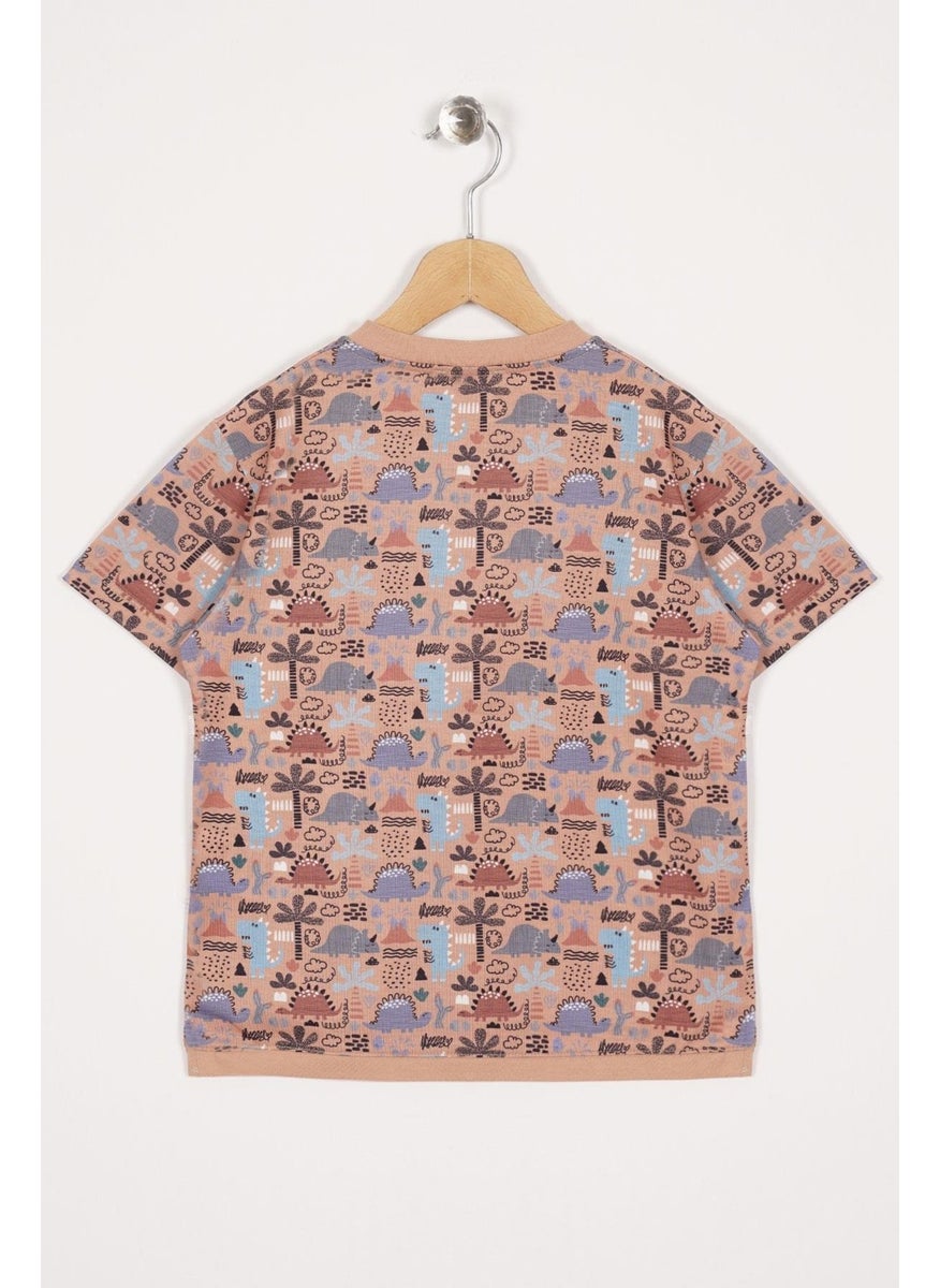 WEWE 123242 Boy 3-7 Years Old Applique Pocket Detailed T-shirt  - Image 3