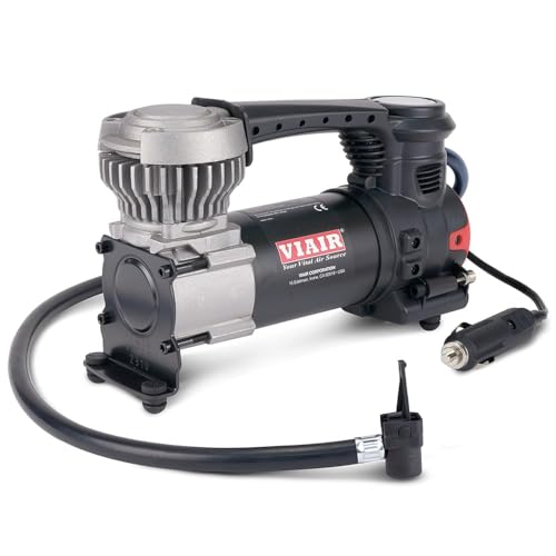 VIAIR 84P - 00084 Tire Inflator Portable Air Compressor for Car, Truck & SUV | 12V On/Offroad Heavy Duty Pump 60 PSI, Cigarette Plug, Press-On Chuck - Image 1