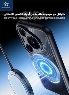 دوكس دوتشيز حافظة هواوي Pura 70 برو مع حبل، غطاء خلفي نحيف مضاد للسقوط ومقاوم للصدمات من الدرجة العسكرية، [يدعم Magsafe] [شهادة SGS مقاومة للسقوط] [ملمس انسيابي] حافظة لهاتف هواوي Pura 70 Pro، أسود  - Image 2