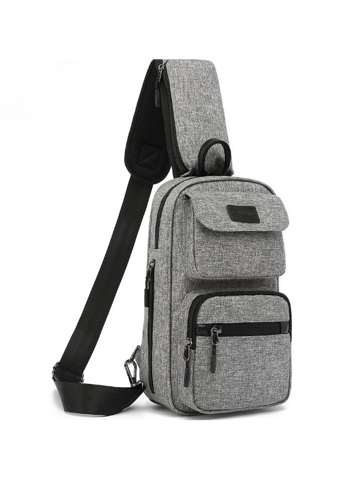 REBENUO A special shoulder bag for storing personal belongings and protecting against theft, gray color, model ps-357 - Image 1
