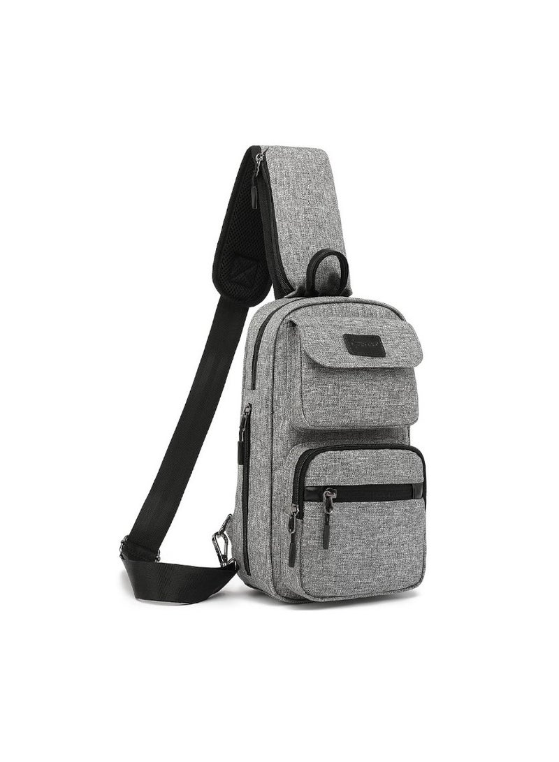 REBENUO A special shoulder bag for storing personal belongings and protecting against theft, gray color, model ps-357 - Image 3