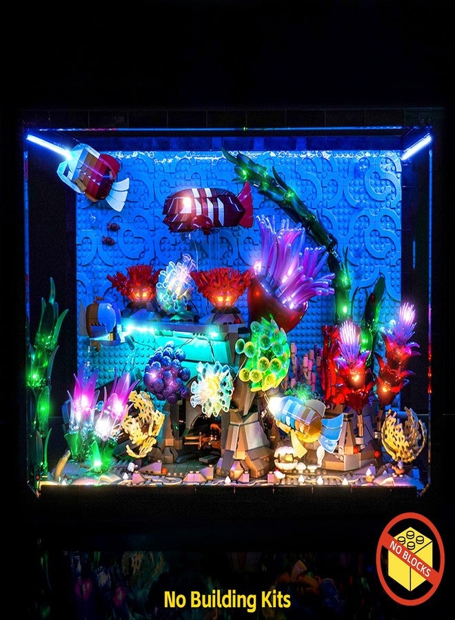 BrickBling LED Light Compatible with Lego Tropical Aquarium 10366, Decoration Lamp Compatible with Lego Tropical Fish Tank- Excluding Model (Classic Version Light) - Image 2