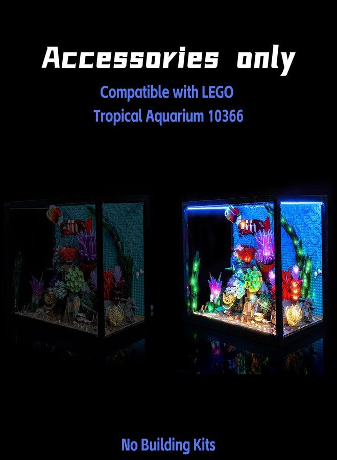 BrickBling LED Light Compatible with Lego Tropical Aquarium 10366, Decoration Lamp Compatible with Lego Tropical Fish Tank- Excluding Model (Classic Version Light) - Image 4