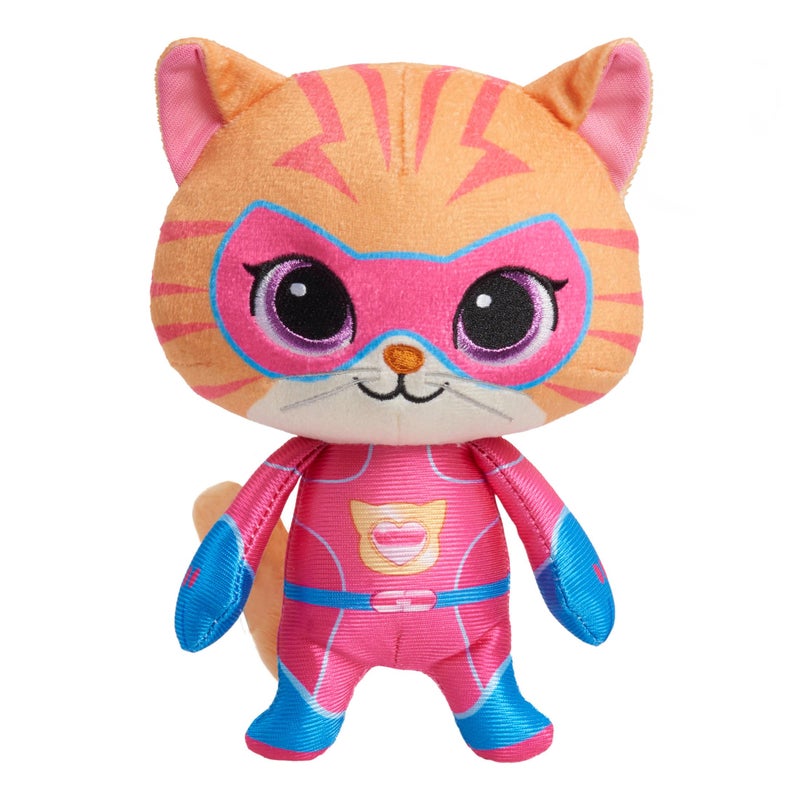 Just Play Disney Junior SuperKitties 7-inch Small Plush Stuffed Animal, Ginny, Kitten, Kids Toys for Ages 2 Up by Just Play - Image 1