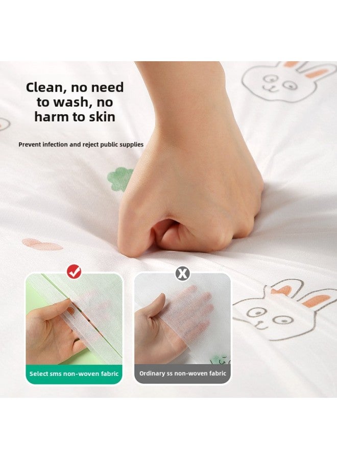 Disposable Bed Sheet Quilt Cover Pillowcase Quilt Cover Double Four-piece Travel Hotel Travel Bedding Dirty Bath Towel-Color:Double Sleeping Bag 200*220CM - Image 4