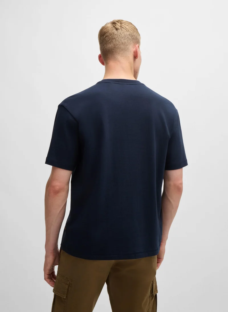 BOSS Cotton-jersey relaxed-fit T-shirt with seasonal graphic