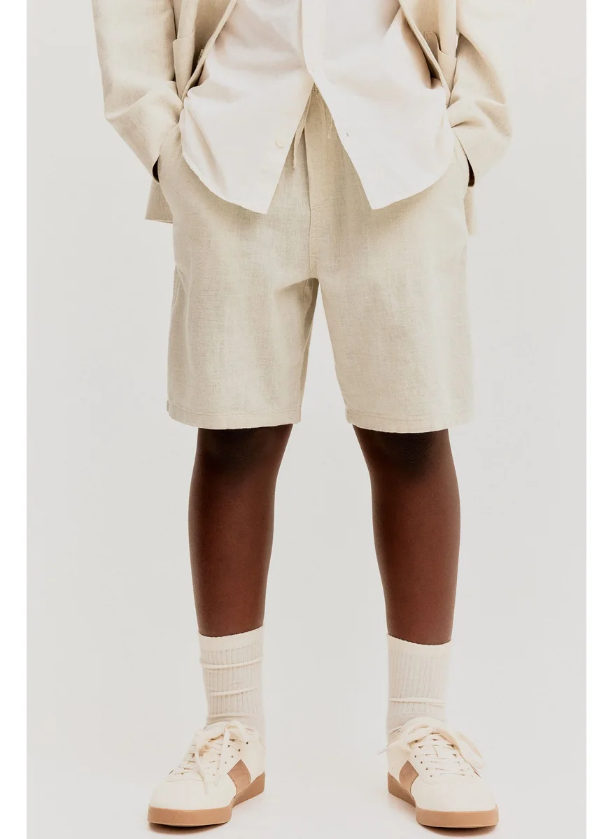 H&M Linen-Blend Shorts