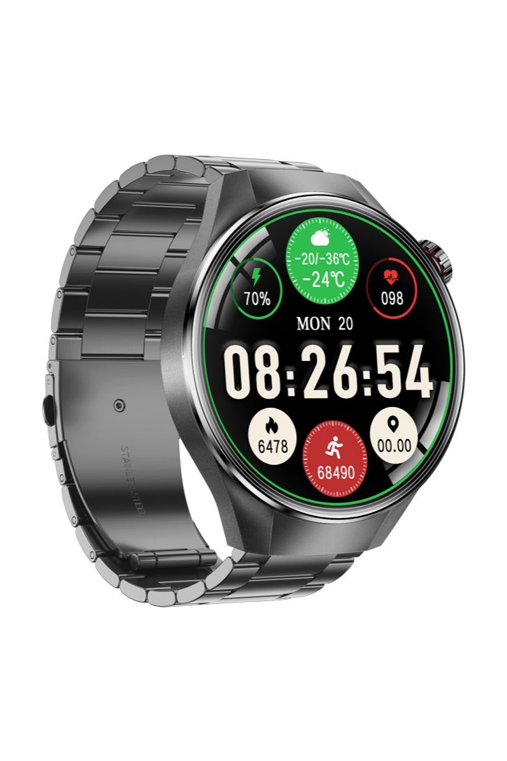 رولستيمي ساعات رجالية ساعات ذكية ساعات رياضية ساعات مغامرات خارجية شاشة لمس بالكامل اتصال بلوتوث مقاومة للماء بطارية طويلة الأمد - Image 3