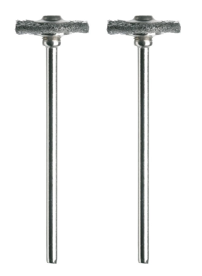 Dremel 428-02 Carbon Steel Brushes (2 Pack), 3/4" Diameter - Image 1