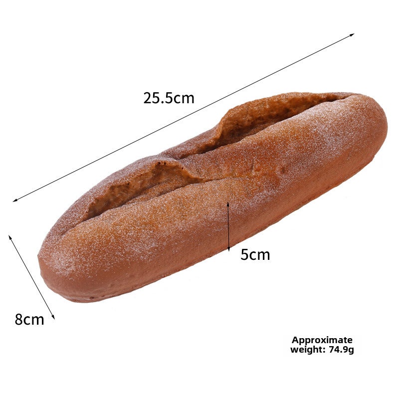 Realistic Caterpillar Bread Cake Model Rye Cut Bread 