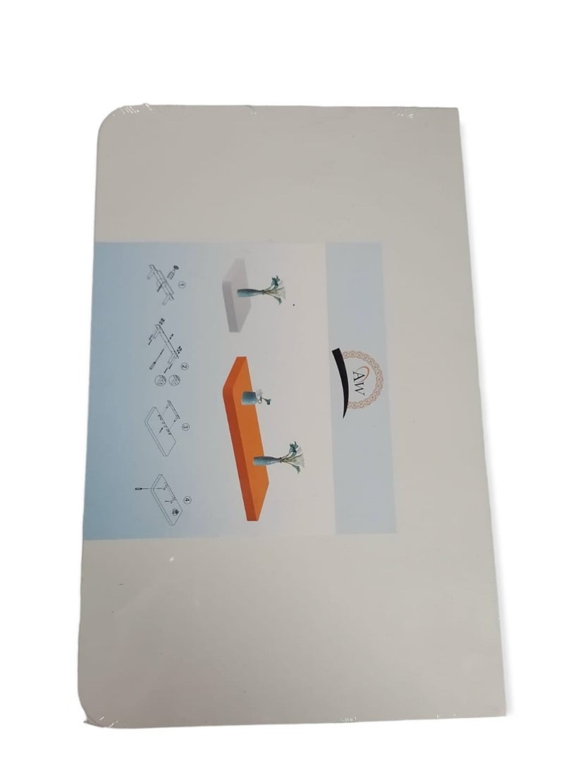 هوم إيز رف جداري أبيض 40x25 سم  - Image 2