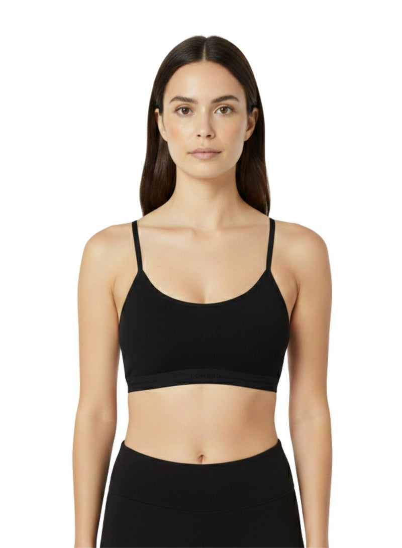 Comodo Women's Pack of 2 Cotton Basic Soft Bra, Thin Strap Non Padded - Image 2