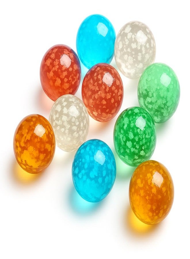 ARSUK Large Glass Shooter Marbles for Decoration 25mm/1 inch 10pcs Assorted Colour Marble Game, Marble Run Accessories Learning and Recreational, Sports & Outdoor Play (10pcs Glowinthe Dark Marbles) - Image 1