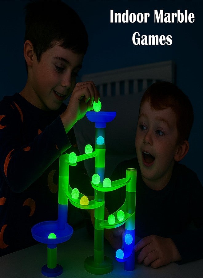 ARSUK Large Glass Shooter Marbles for Decoration 25mm/1 inch 10pcs Assorted Colour Marble Game, Marble Run Accessories Learning and Recreational, Sports & Outdoor Play (10pcs Glowinthe Dark Marbles) - Image 5