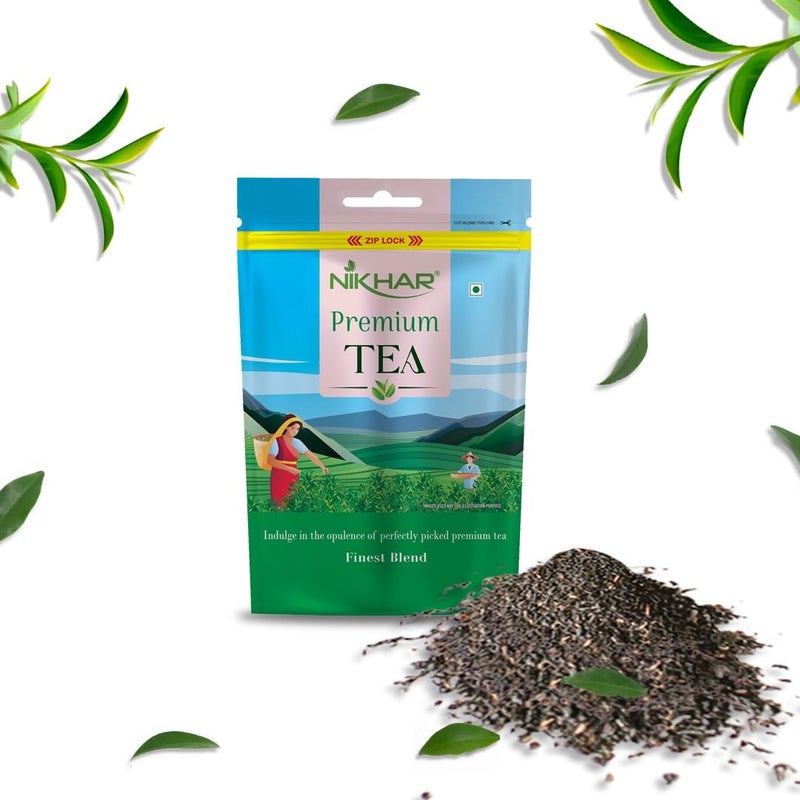 Nikhar Tea شاي نكهار بريميوم 1 كجم | أفضل شاي أسام CTC مخلوط في كيس - Image 1