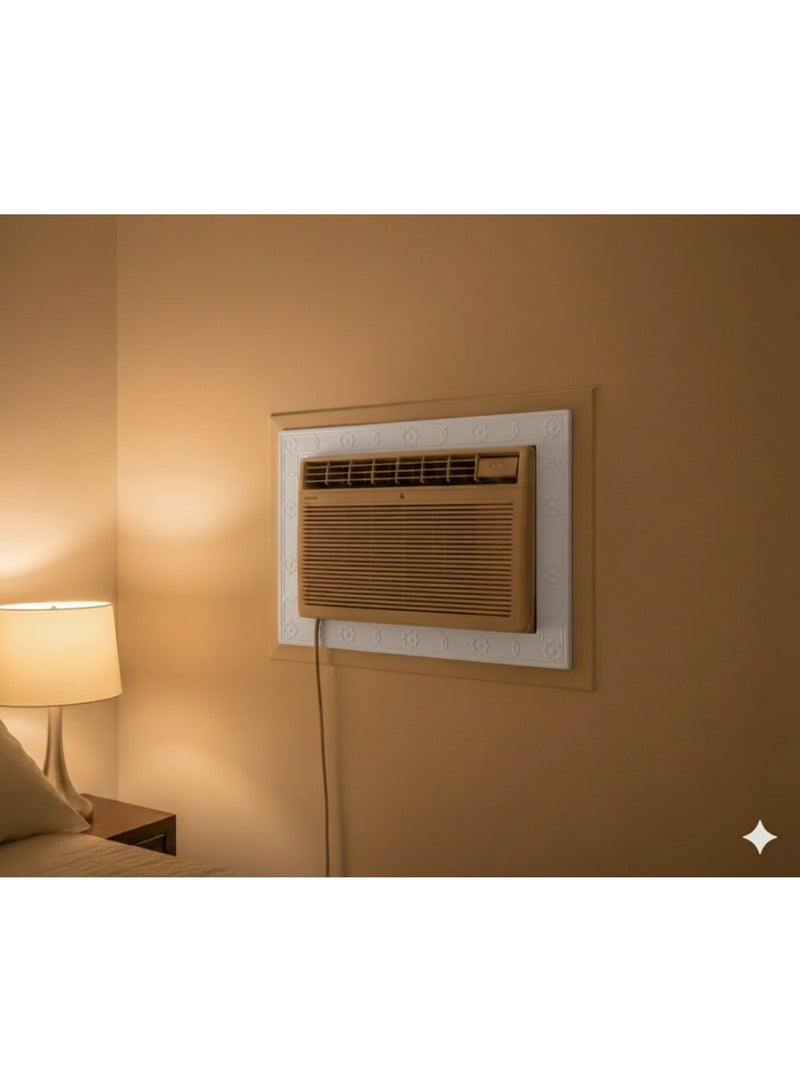 Decorative white plastic air conditioner frame - Image 4