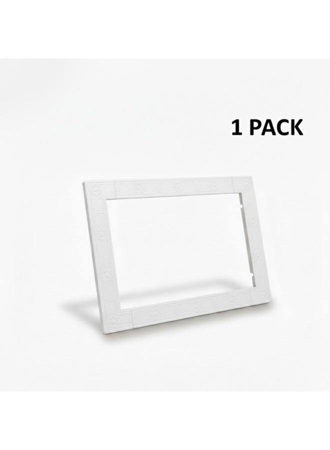 Decorative white plastic air conditioner frame - Image 2