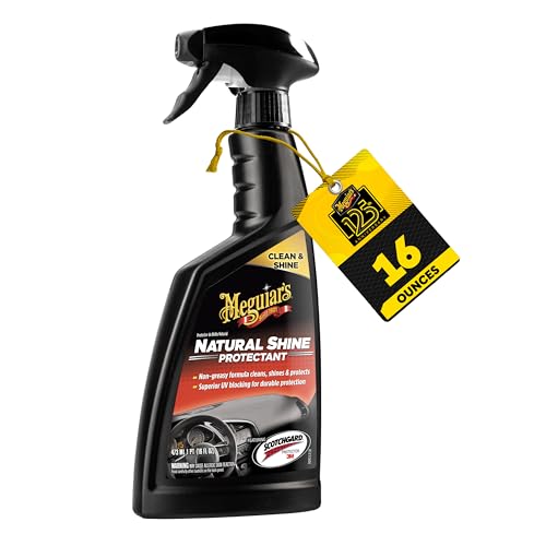 Meguiar's Meguiars G4116 Natural Shine Protectant Plastic Restorer that Improves Color and Shine for Vinyl Rubber and Plastic Surfaces Provides UV Protection Easy to Use Spray 16 oz - Image 1