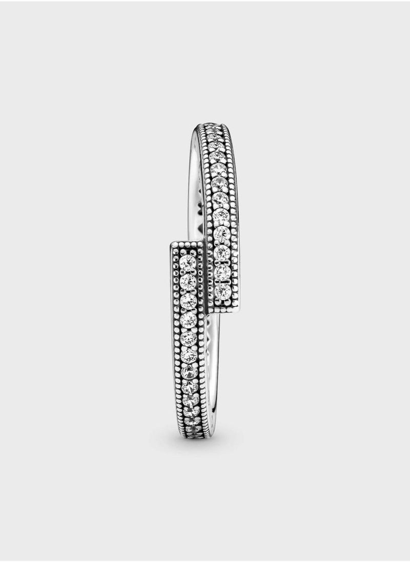 PANDORA Sparkling Overlapping Ring  - Image 3